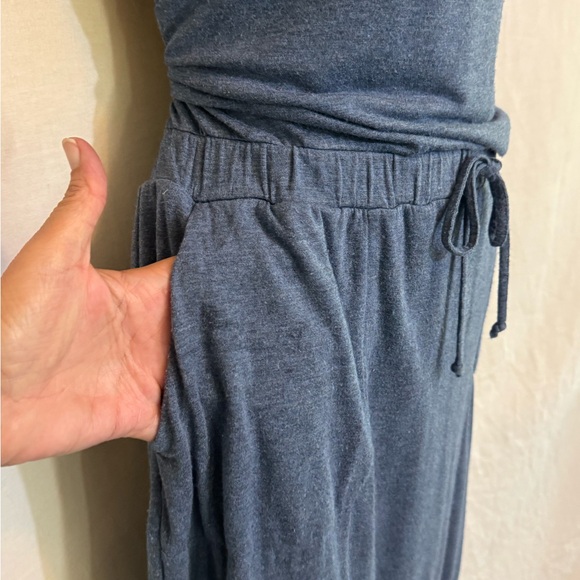 C-51 32 Degrees Cool Blue Short Sleeve Elastic Waist MIDI Dress Size S - Picture 6 of 14